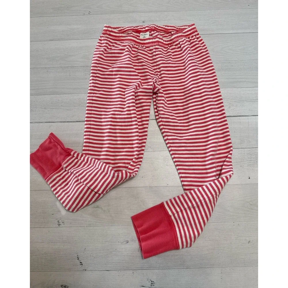 Mini Boden girls pink stripe pajamas‎ size 8 years